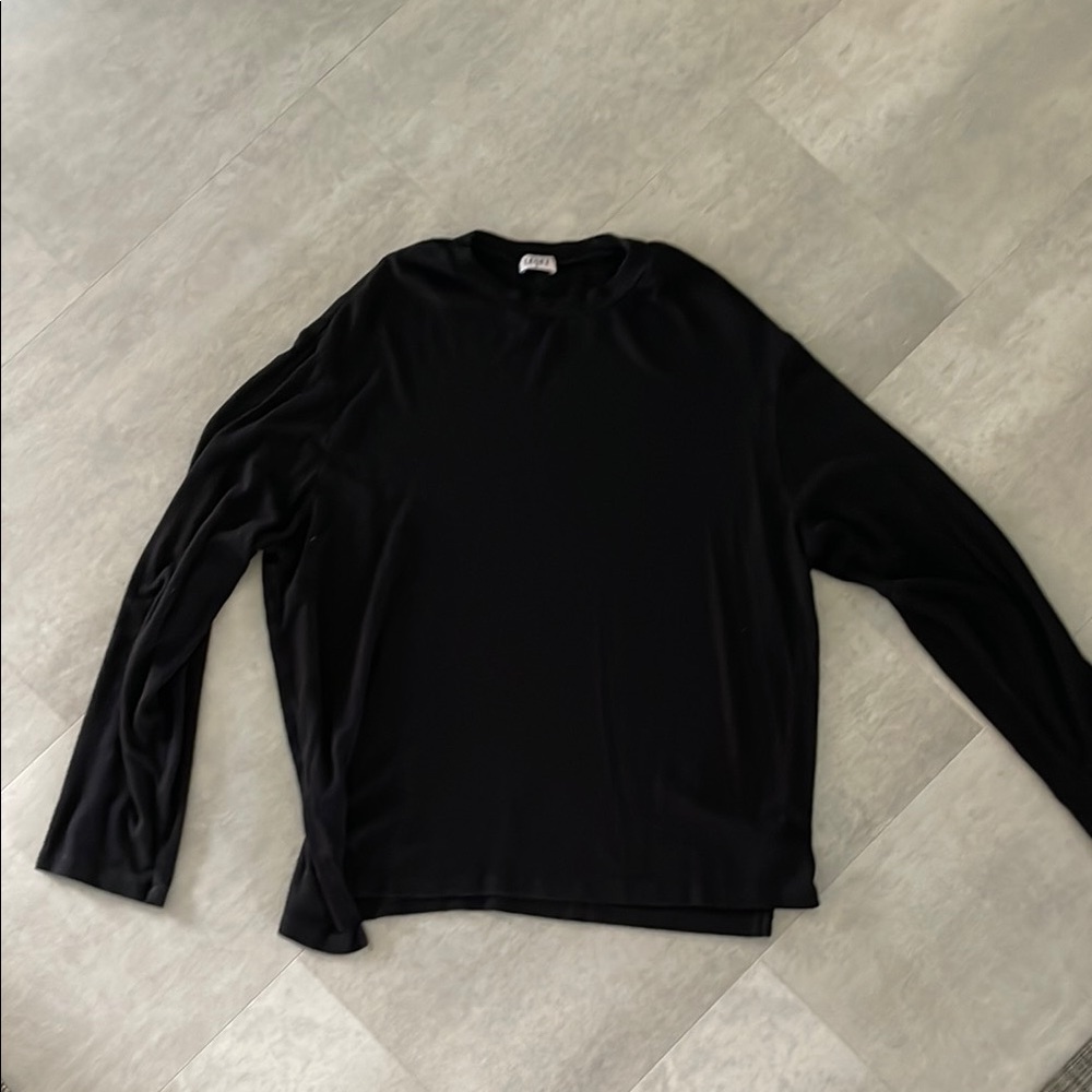 LESET Black Crewneck Sweater